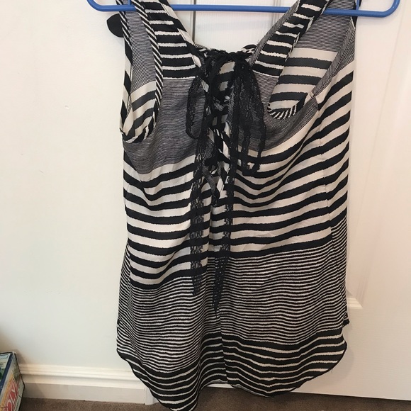 Stripe & Floral Detail Top - Picture 3 of 5